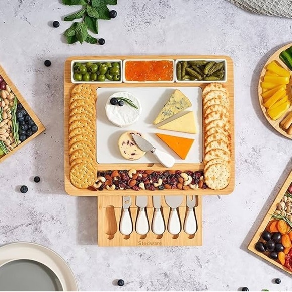 STEDWARE HOLIDAY Charcuterie + Cheese Board Set New in Box FALL CHARCUTERIE - Picture 11 of 12
